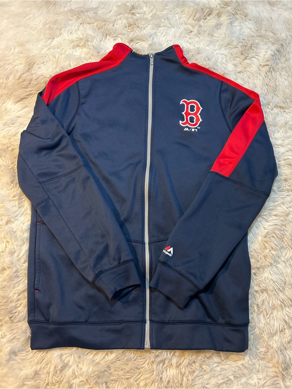 Boston Red Sox Navy Blue Full-Zip Performance Jacket